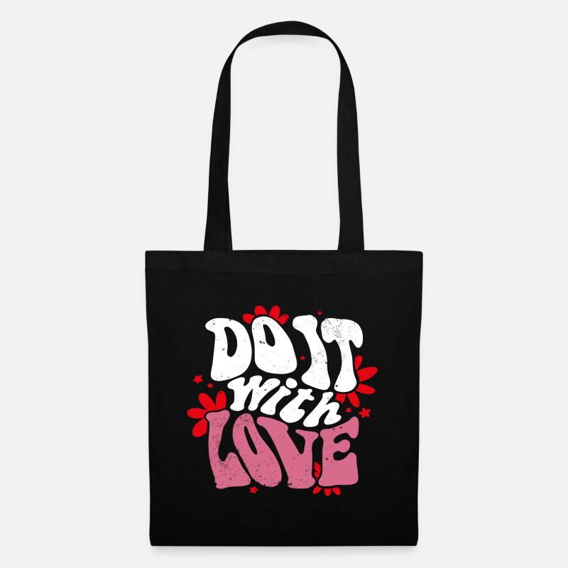 Do it with Love - Tote Bag - black
