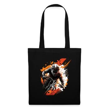 Bicyclette - Sac en tissu - noir - Devant