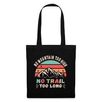 Pas de montagne trop haute, pas de chemin trop long - Sac en tissu - noir - Devant