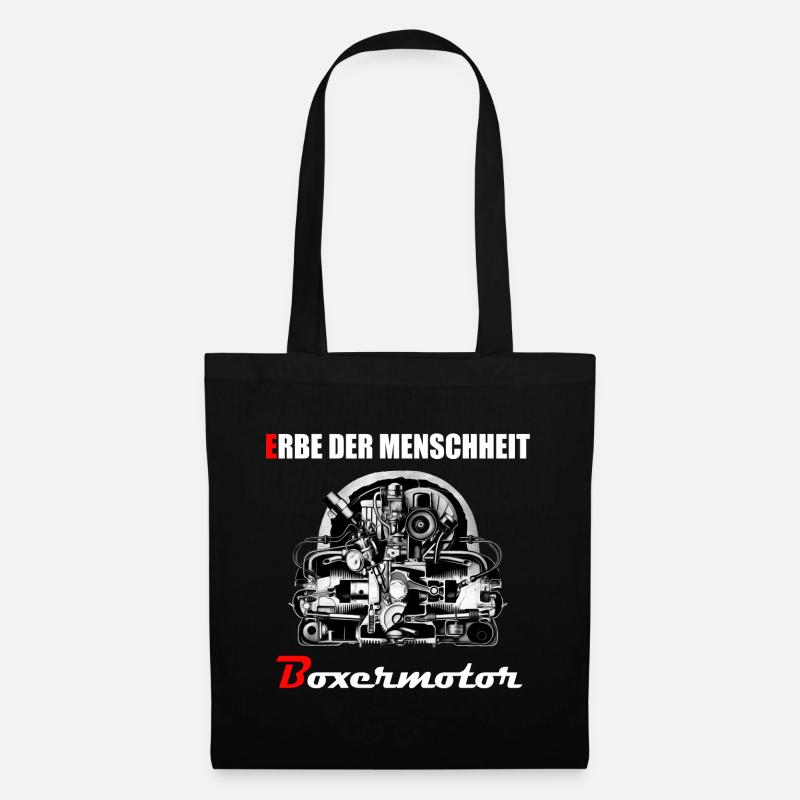Erbe der Menschheit: Boxermotor - Stoffbeutel - Schwarz