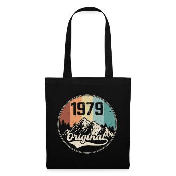 Original 1979 Geburtstagsgeschenk - 1979 - Stoffbeutel - Schwarz - Vorne
