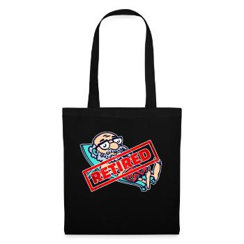 Retraite des aînés Dire retraite - Sac en tissu - noir - Devant