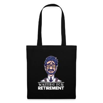 Déclaration de retraite des aînés Liberté de carrière - Sac en tissu - noir - Devant