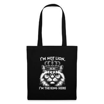 Roi des chats - Sac en tissu - noir - Devant