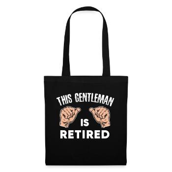 Retraite Relevé de retraite des personnes âgées Liberté - Sac en tissu - noir - Devant