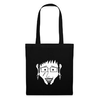 Franky (#7 from Weska Face collection) - Tote Bag - black - Front