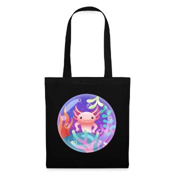 Axolotl Life Design für Axolotl-Liebhaber - Stoffbeutel - Schwarz - Vorne