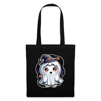 Happy Halloween Ghost Ghost Girl Magic Hat - Tote Bag - black - Front