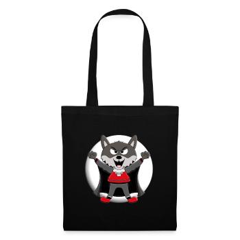WERWOLF - WOLF - MOND - VAMPIR - HALLOWEEN - Stoffbeutel - Schwarz - Vorne