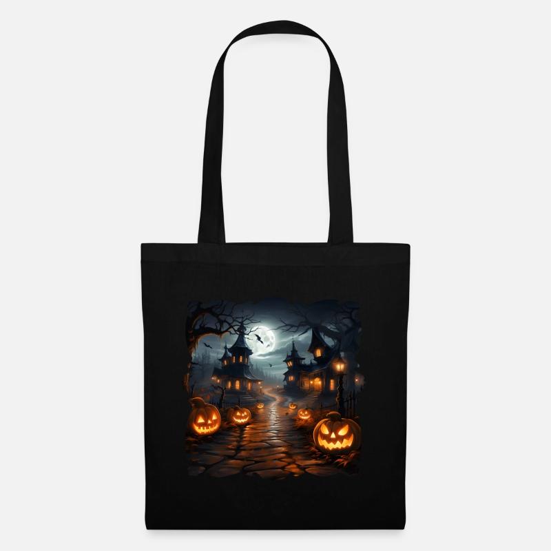 halloween 6 smiles - Stoffbeutel - Schwarz