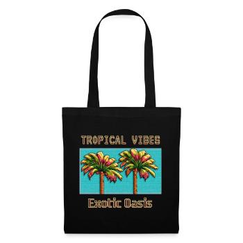 TROPICAL VIBES Exotic Haven - Tote Bag - black - Front