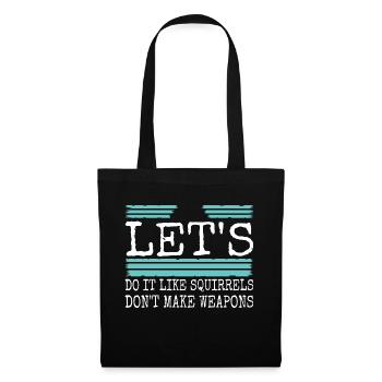 present quote present idea statement happy - Stoffbeutel - Schwarz - Vorne
