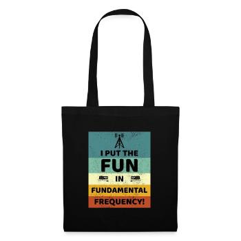 Amusez-vous avec la radio amateur à fréquence fondamentale - Sac en tissu - noir - Devant
