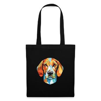 Canarian Warren Hound chien race verre aquarelle - Sac en tissu - noir - Devant