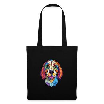 Cao De Castro Laboreiro Dog Breed Watercolor Glass - Tote Bag - black - Front