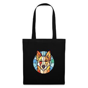 Berger Blanc Suisse Dog Breed Colorful Watercolor - Tote Bag - black - Front