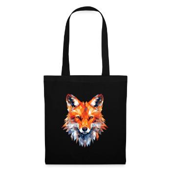 Renard, Polygone, Renards, Forêt, Renard Arctique, Animal - Sac en tissu - noir - Devant