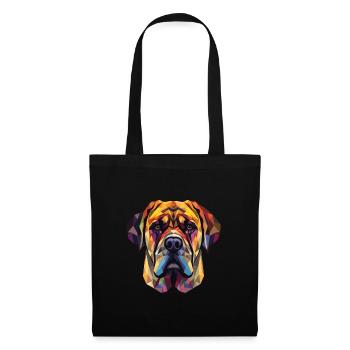 Englische Doggen-Hunderasse Aquarell-Illustration - Stoffbeutel - Schwarz - Vorne