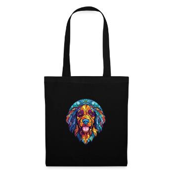 Chippiparai Dog Breed Watercolor Illustration - Tote Bag - black - Front