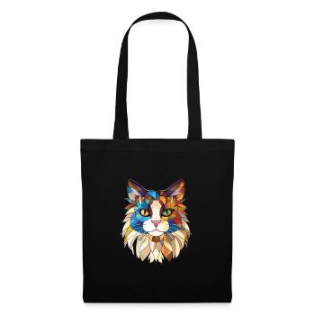 Ragdoll Cat Breed Illustration aquarelle colorée - Sac en tissu - noir - Devant