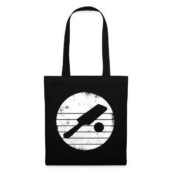 Cricket bat and ball drawing - Tote Bag - black - Front