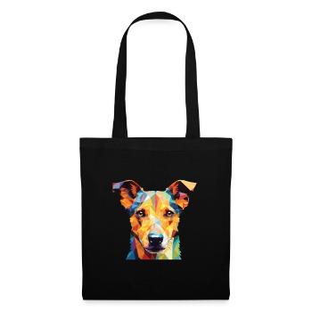 Ratonero Murciano race de chien aquarelle colorée - Sac en tissu - noir - Devant