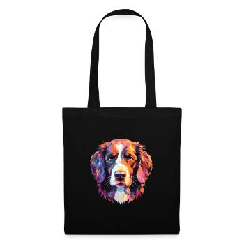 Stabyhoun Stabij race de chien aquarelle Illustration - Sac en tissu - noir - Devant
