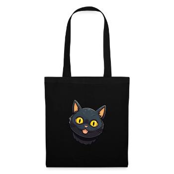 Illustration à l’aquarelle de dessin animé de chat de Bombay - Sac en tissu - noir - Devant