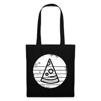 Pizza - Sac en tissu - noir - Devant