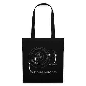 life & work circles (white) - Tote Bag - black - Front