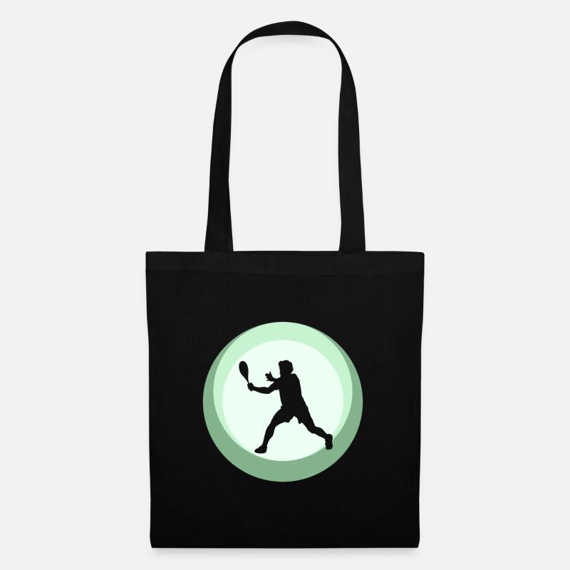 Squash Racket Squash Squash Player - Tote Bag - black