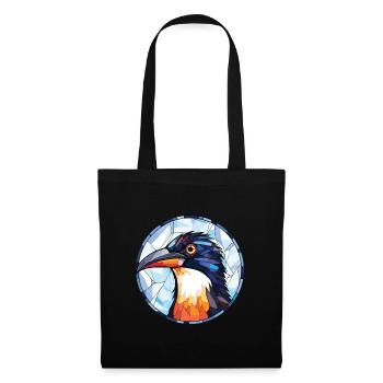 Pie aquarelle colorée Animal animal Illustration d’animaux de compagnie - Sac en tissu - noir - Devant