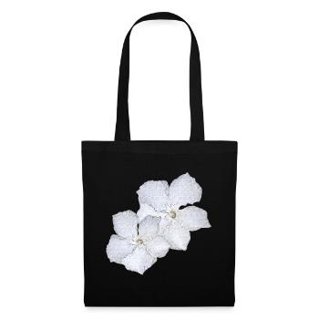 oliander blumen, geschenkidee frau, pflanzen shirt - Stoffbeutel - Schwarz - Vorne
