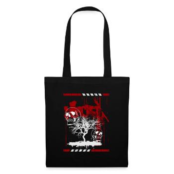 Tattoo Tattoo-Style Shirt Uhr - Stoffbeutel - Schwarz - Vorne