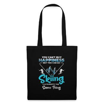 Snowboarding Slope Winter Winter Sports - Tote Bag - black - Front