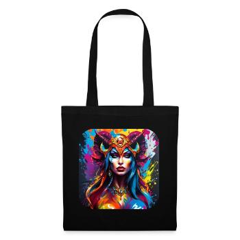Démon dans le style graffiti - Sac en tissu - noir - Devant