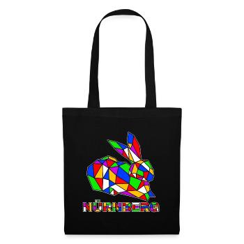 Nuremberg - Hase - Pop Art - Sac en tissu - noir - Devant