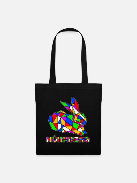 Nürnberg - Hase - Pop Art - Tote Bag - black