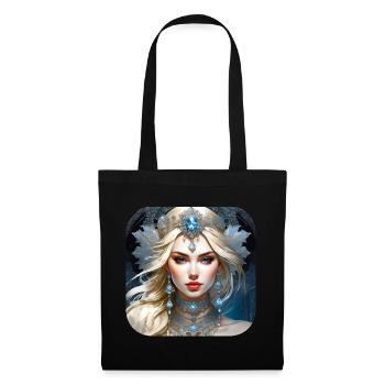Winter Ice Queen in Gothic Style - Tote Bag - black - Front