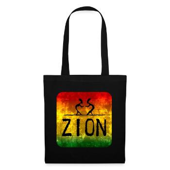 Raggae Zion - Sac en tissu - noir - Devant