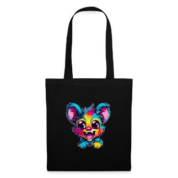 Aye Aye Colorful Watercolor Cartoon Kawaii Animal - Tote Bag - black - Front
