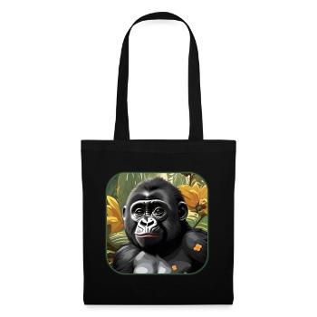 Cute Baby Gorilla - Tote Bag - black - Front