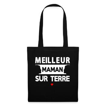 Citation Maternelle Sur Terre - Sac en tissu - noir - Devant