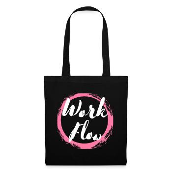 Work Flow Productivity Focus Motivation Shirt - Tote Bag - black - Front