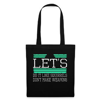 idée de cadeau d’anniversaire vert d’amour d’enfant - Sac en tissu - noir - Devant