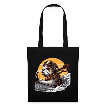 Bulldog Pilot - Tote Bag - black - Front