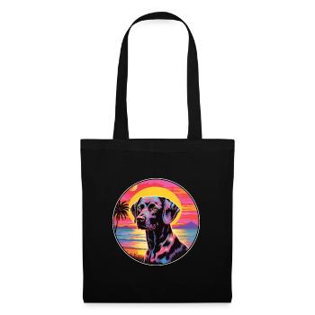 Black Forest Hound Dog Breed Colorful Cartoon Wate - Tote Bag - black - Front