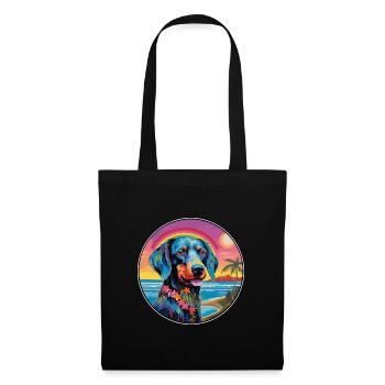 Cao De Gado Transmontano Dog Breed Colorful Cartoo - Tote Bag - black - Front