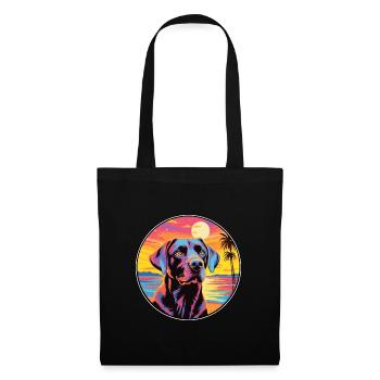 Labrador Retriever Dog Breed Colorful Cartoon Wate - Tote Bag - black - Front
