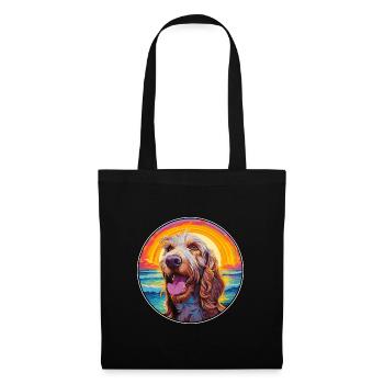 Spinone Italiano Dog Breed Colorful Cartoon Waterc - Tote Bag - black - Front